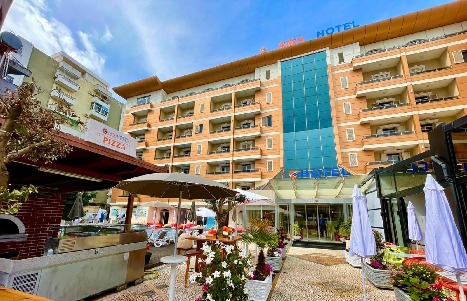 Amh Hotel Durres Bagian luar foto